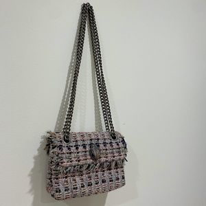 KURT GEIGER TWEED CROSSBODY BAG
